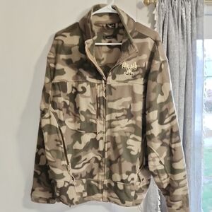 Cabela's Men's Green and Brown Camouflage Field Jacket